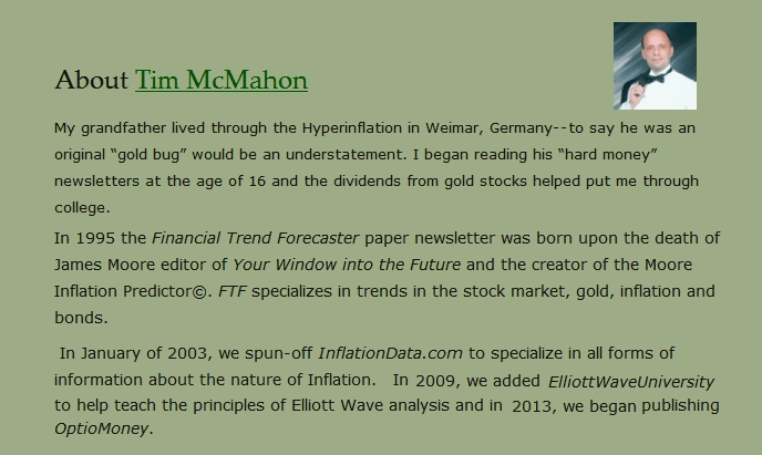 Canadian Annual Inflation Tim's Bio