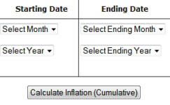 Percent Inflation Calculator